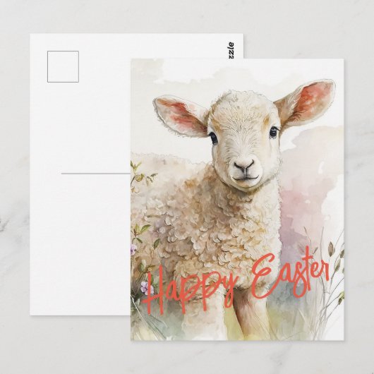 Happy Easter ポストカード (正面/裏面)