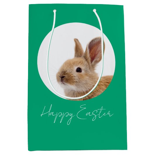 Happy Easter ミディアムペーパーバッグ (正面)