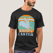 HAPPY EASTER 面白いイースターバニーギフトのアイデア Tシャツ (正面)