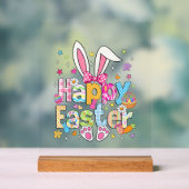 Happy Easter 2026 Cute Bunny Rabbit Easter Day Wom アクリルサイン (ニュートラル)