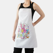 Happy Easter 2026 Cute Bunny Rabbit Easter Day Wom エプロン (インサイチュ)