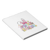 Happy Easter 2026 Cute Bunny Rabbit Easter Day Wom ノートパッド (アングル)