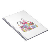 Happy Easter 2026 Cute Bunny Rabbit Easter Day Wom ノートブック (右側)
