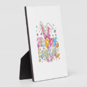 Happy Easter 2026 Cute Bunny Rabbit Easter Day Wom フォトプラーク (側面)