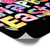 Happy Easter 2026 Cute Bunny Rabbit Easter Day Wom ポスター (角)