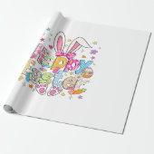 Happy Easter 2026 Cute Bunny Rabbit Easter Day Wom ラッピングペーパー (アンロールド)