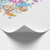 Happy Easter 2026 Cute Bunny Rabbit Easter Day Wom ラッピングペーパー (角)