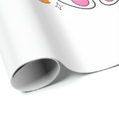 Happy Easter 2026 Cute Bunny Rabbit Easter Day Wom ラッピングペーパー (ロールコーナー)