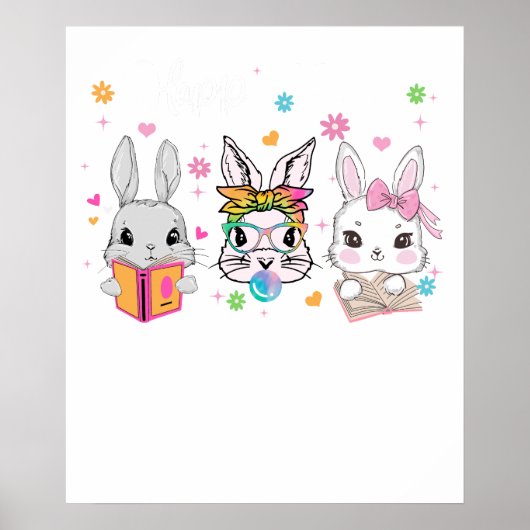 happy easter (2), retro, vintage ポスター (正面)