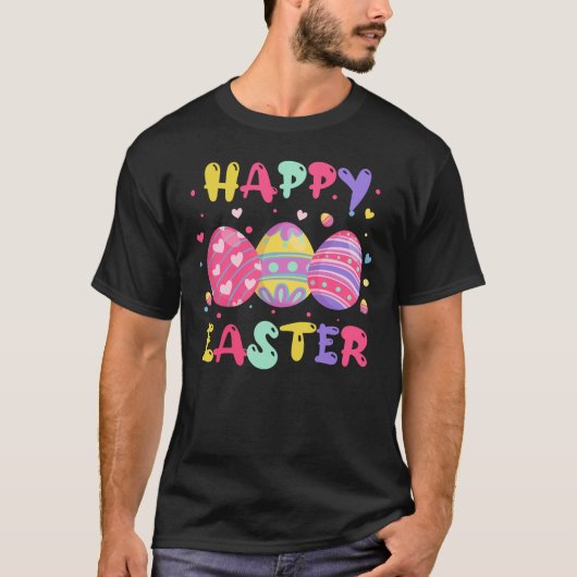 happy easter (3), retro, vintage tシャツ (正面)