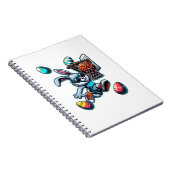 Happy Easter Basketball Boys Easter Bunny Funny Ea ノートブック (右側)