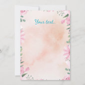 Happy Easter - blue egg with photo option  招待状 (裏面)