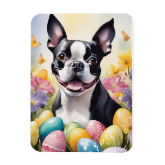 Happy Easter Boston Terrier マグネット