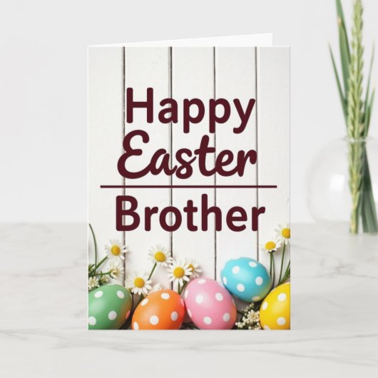 Happy Easter Brother Greeting Card カード (正面)