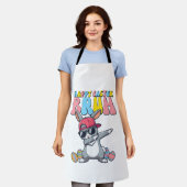 Happy Easter Bruh Bunny Dab Rabbit Dance Boys Kids エプロン (着用した状態)