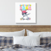 Happy Easter Bruh Bunny Dab Rabbit Dance Boys Kids キャンバスプリント (インサイチュ (寝室))