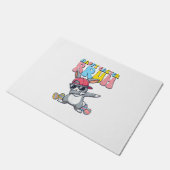 Happy Easter Bruh Bunny Dab Rabbit Dance Boys Kids ドアマット (アングル)