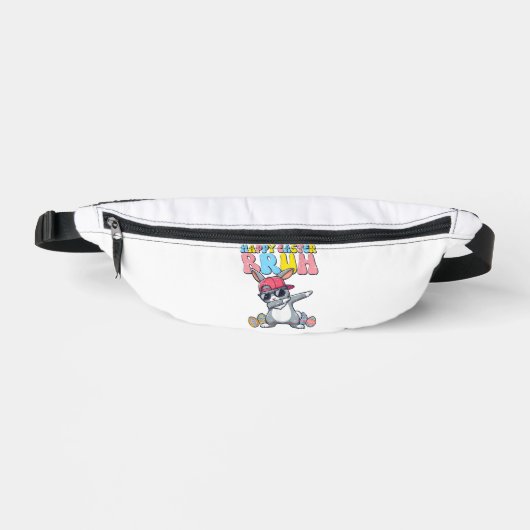 Happy Easter Bruh Bunny Dab Rabbit Dance Boys Kids ファニーパック (正面)