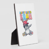 Happy Easter Bruh Bunny Dab Rabbit Dance Boys Kids フォトプラーク (側面)