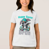 Happy Easter Bruh, Easter Bunny Dabbing  トライブレンドＴシャツ (正面)