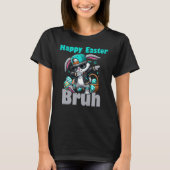 Happy Easter Bruh, Easter Bunny Dabbing  Tシャツ (正面)