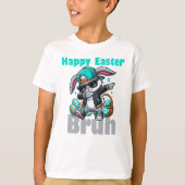 Happy Easter Bruh, Easter Bunny Dabbing  Tシャツ (正面)