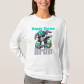 Happy Easter Bruh, Easter Bunny Dabbing Tシャツ (正面)