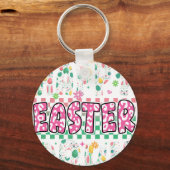 happy easter bruh, retro, vintage キーホルダー (正面)