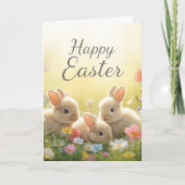 Happy easter bunnies カード (正面)
