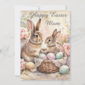 Happy Easter Bunnies For Mom Holiday  シーズンカード (正面)