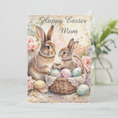 Happy Easter Bunnies For Mom Holiday  シーズンカード (スタンド正面)