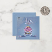 Happy Easter Bunny ノートカード (正面/裏面インサイチュ)