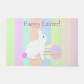 Happy Easter Bunny and Eggs ドアマット (正面)