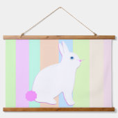 Happy Easter Bunny and Eggs  吊り下げ型タペストリー (正面)