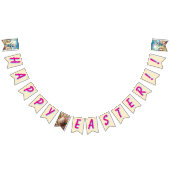 Happy Easter!! Bunny and Text  バンティングフラッグ (全)