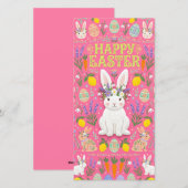 Happy Easter Bunny Card シーズンカード (正面/裏面)