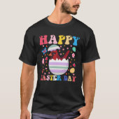 Happy Easter Bunny Cardinal  Easter Day Groovy Tシャツ (正面)