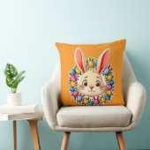 Happy Easter Bunny – Colorful Spring Art almofada クッション (椅子)