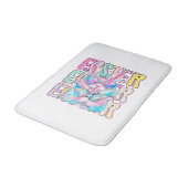 Happy Easter Bunny Coquette Bow Preppy Easter Day  バスマット (アングル)