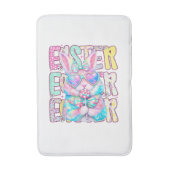 Happy Easter Bunny Coquette Bow Preppy Easter Day  バスマット (正面縦)