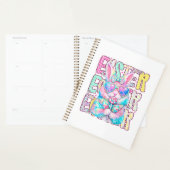 Happy Easter Bunny Coquette Bow Preppy Easter Day  プランナー手帳 (ディスプレー)