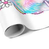 Happy Easter Bunny Coquette Bow Preppy Easter Day  ラッピングペーパー (ロールコーナー)