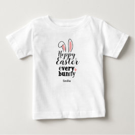 Happy Easter Bunny Custom Name ベビーTシャツ