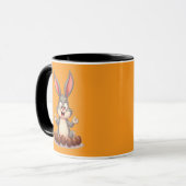 Happy Easter Bunny – Cute Rabbit with caneca マグカップ (正面左)