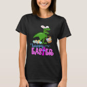 HAPPY EASTER Bunny Dinosaur Rex Egg Hunt Toddler G Tシャツ (正面)