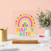 Happy Easter Bunny Easter Egg Hunt Easter Women Gi アクリルサイン (ウェディング)