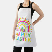 Happy Easter Bunny Easter Egg Hunt Easter Women Gi エプロン (インサイチュ)