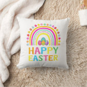 Happy Easter Bunny Easter Egg Hunt Easter Women Gi クッション (ブランケット)