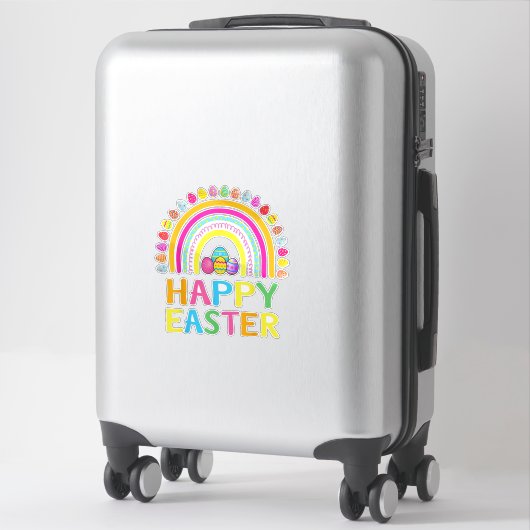 Happy Easter Bunny Easter Egg Hunt Easter Women Gi シール (スーツケース)