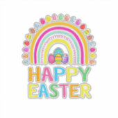 Happy Easter Bunny Easter Egg Hunt Easter Women Gi シール (正面)